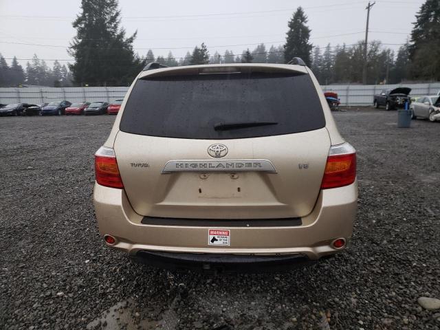 JTEDS41A182062089 - 2008 TOYOTA HIGHLANDER GOLD photo 6