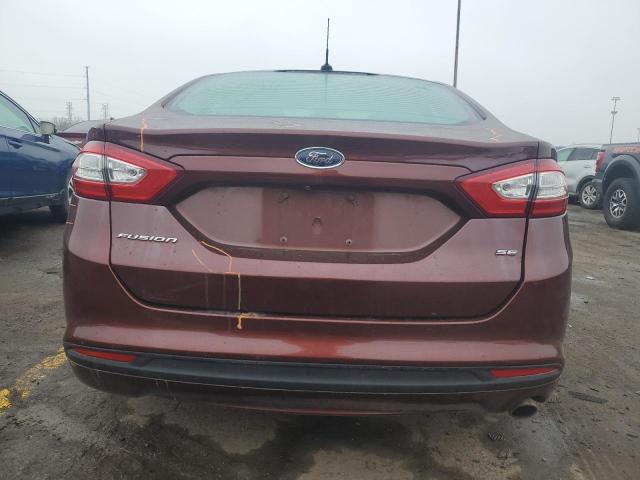 3FA6P0H79GR365400 - 2016 FORD FUSION SE BROWN photo 6