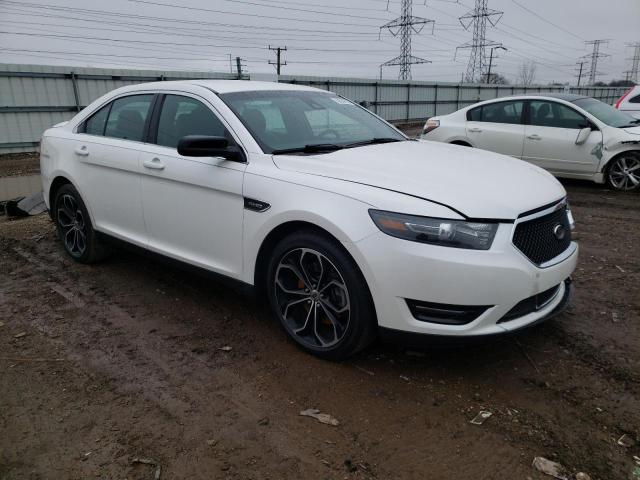 1FAHP2KT3EG108179 - 2014 FORD TAURUS SHO WHITE photo 4