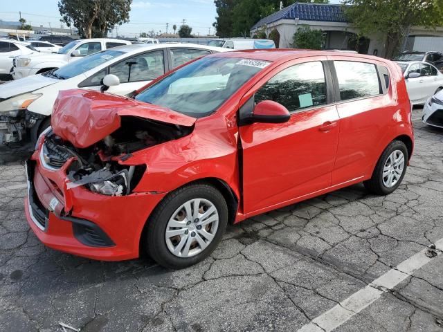 1G1JG6SB1L4124186 - 2020 CHEVROLET SONIC RED photo 1