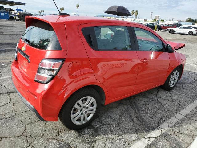 1G1JG6SB1L4124186 - 2020 CHEVROLET SONIC RED photo 3