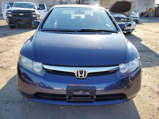 1HGFA16576L120452 - 2006 HONDA CIVIC LX BLUE photo 5