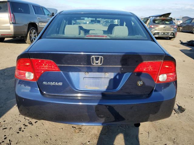 1HGFA16576L120452 - 2006 HONDA CIVIC LX BLUE photo 6