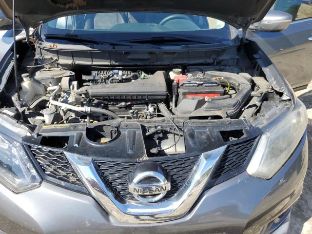 KNMAT2MV2FP536901 - 2015 NISSAN ROGUE S GRAY photo 12