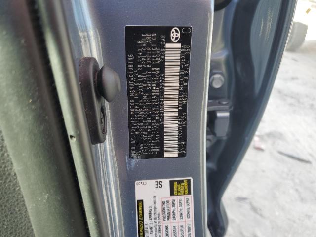 5YFB4MDE4RP125774 - 2024 TOYOTA COROLLA LE GRAY photo 12