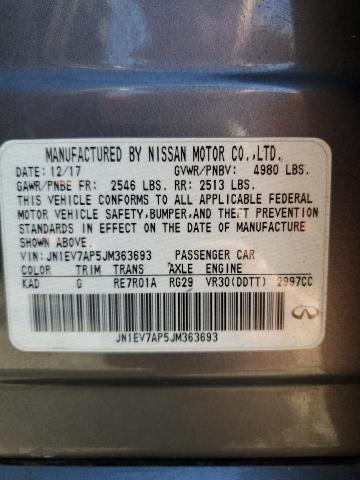 JN1EV7AP5JM363693 - 2018 INFINITI Q50 LUXE CHARCOAL photo 12