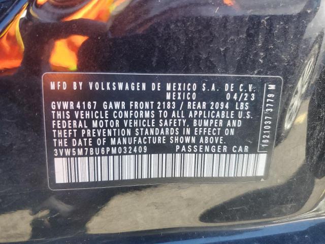 3VW5M7BU6PM032409 - 2023 VOLKSWAGEN JETTA S BLACK photo 13