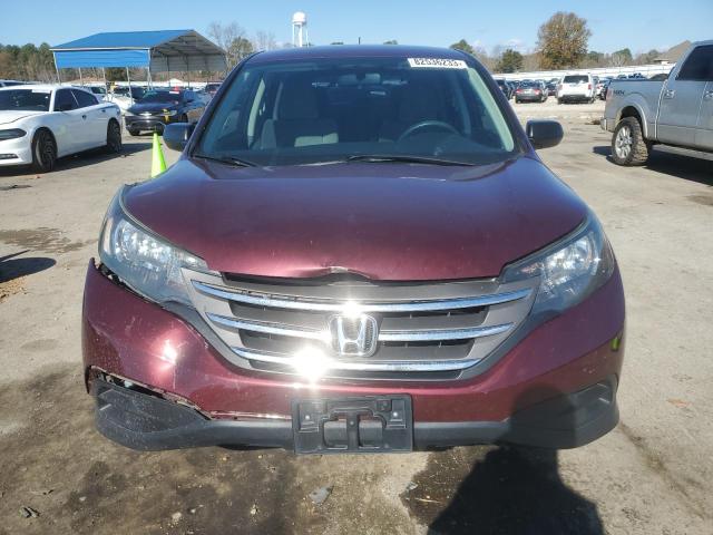 5J6RM3H33CL036547 - 2012 HONDA CR-V LX BURGUNDY photo 5