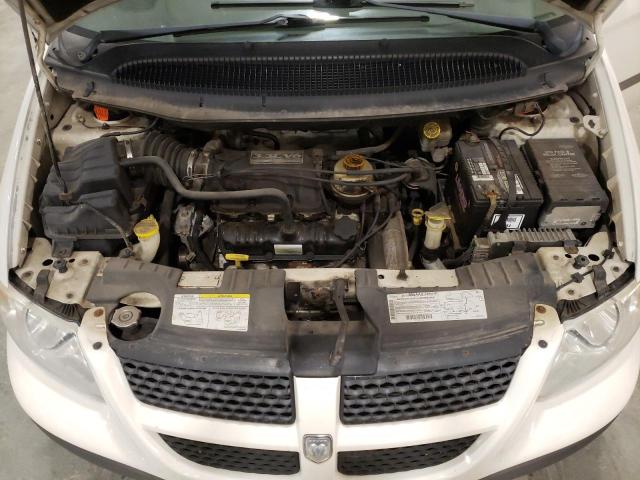 1B4GP253X2B652749 - 2002 DODGE CARAVAN SE WHITE photo 12