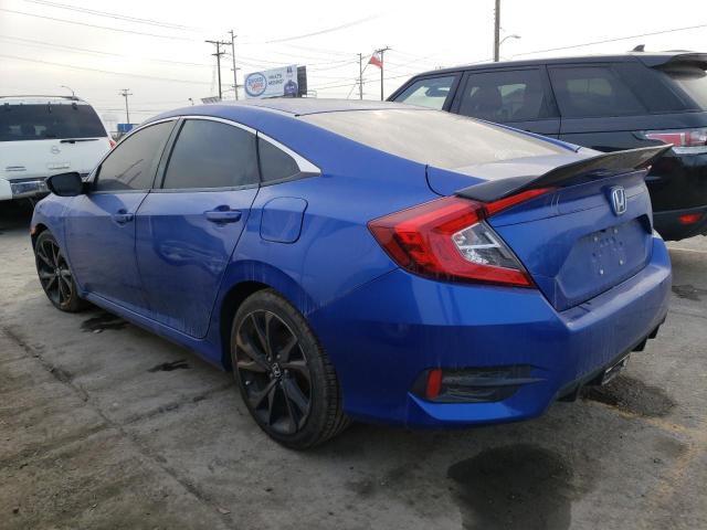 19XFC2F85KE206967 - 2019 HONDA CIVIC SPORT ლურჯი ფოტო 2