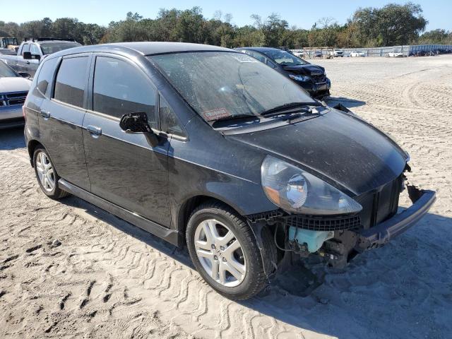 JHMGD37658S049269 - 2008 HONDA FIT SPORT BLACK photo 4