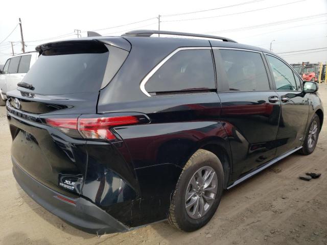 5TDJRKEC3MS014518 - 2021 TOYOTA SIENNA XLE BLACK photo 3