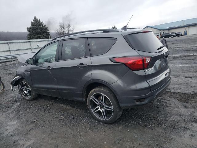 1FMCU9HD5KUB75574 - 2019 FORD ESCAPE SEL GRAY photo 2