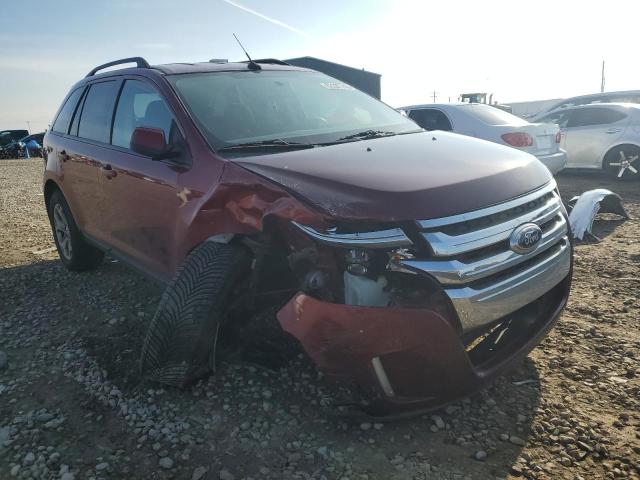 2FMDK3JC0EBA94369 - 2014 FORD EDGE SEL RED photo 4