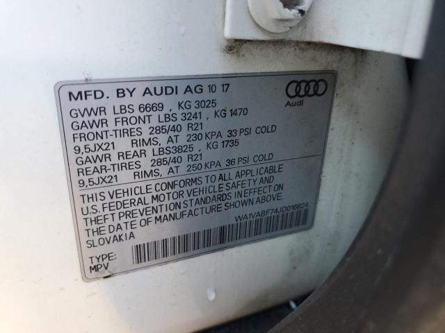 WA1VABF74JD016824 - 2018 AUDI Q7 PRESTIGE 白色 照片 13