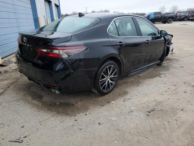 4T1G11AK9MU584216 - 2021 TOYOTA CAMRY SE BLACK photo 3