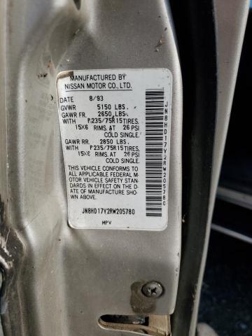 JN8HD17Y2RW205780 - 1994 NISSAN PATHFINDER LE ნაცრისფერი ფოტო 13