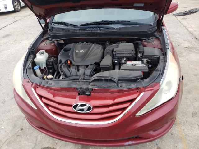 5NPEB4ACXDH622176 - 2013 HYUNDAI SONATA GLS RED photo 11