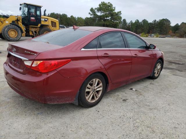 5NPEB4ACXDH622176 - 2013 HYUNDAI SONATA GLS RED photo 3