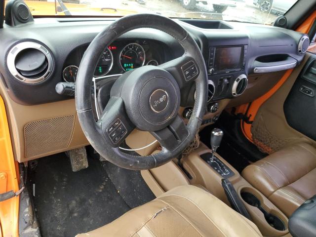 1C4GJWBGXCL176419 - 2012 JEEP WRANGLER SAHARA ORANGE photo 8