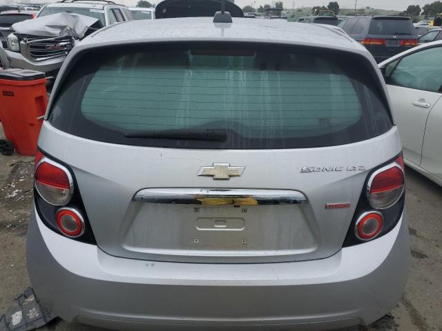 1G1JE6SB7F4103885 - 2015 CHEVROLET SONIC LTZ SILVER photo 6