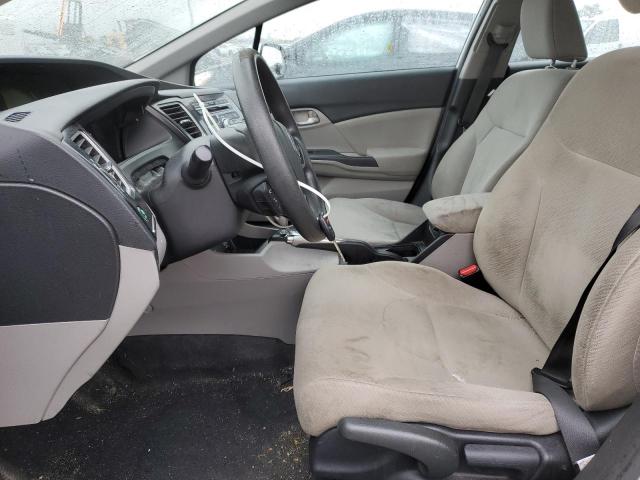 2HGFB2F55DH590329 - 2013 HONDA CIVIC LX SILVER photo 7