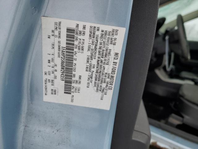 1FAHP35N68W294359 - 2008 FORD FOCUS SE BLUE photo 13