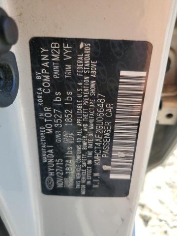 KMHCT4AE2GU066487 - 2016 HYUNDAI ACCENT SE WHITE photo 12