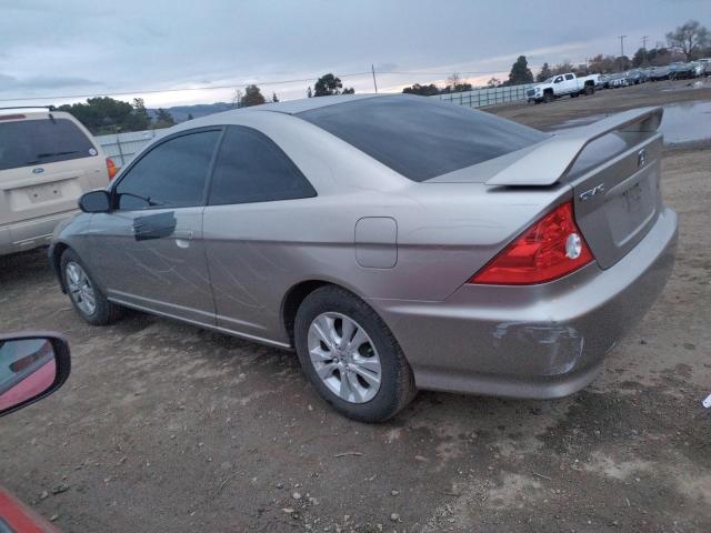 1HGEM21555L039979 - 2005 HONDA CIVIC LX GRAY photo 2