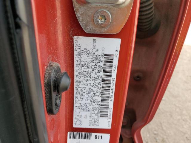 3TMJU62N39M073474 - 2009 TOYOTA TACOMA DOUBLE CAB PRERUNNER RED photo 12