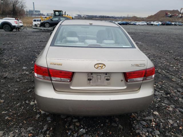 5NPET46C38H344412 - 2008 HYUNDAI SONATA GLS TAN photo 6