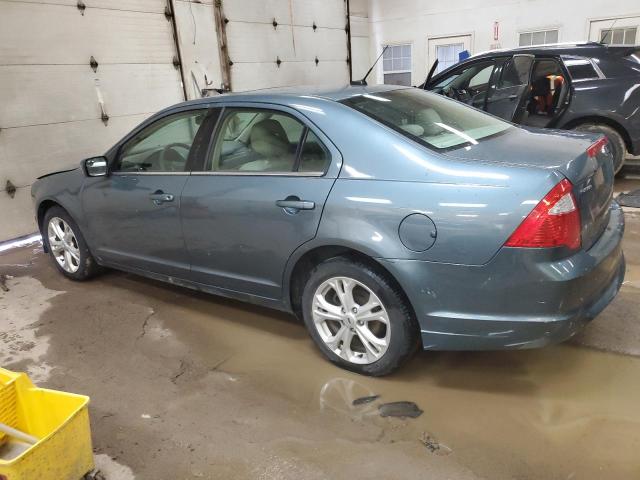 3FAHP0HA2CR124048 - 2012 FORD FUSION SE BLUE photo 2