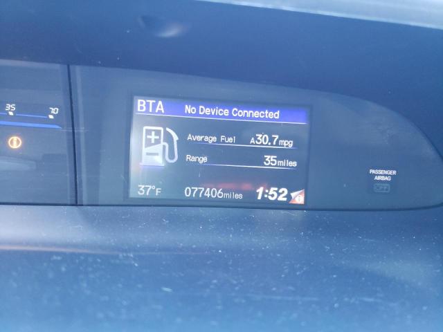 2HGFB2F93FH545878 - 2015 HONDA CIVIC EXL ვერცხლისფერი ფოტო 9