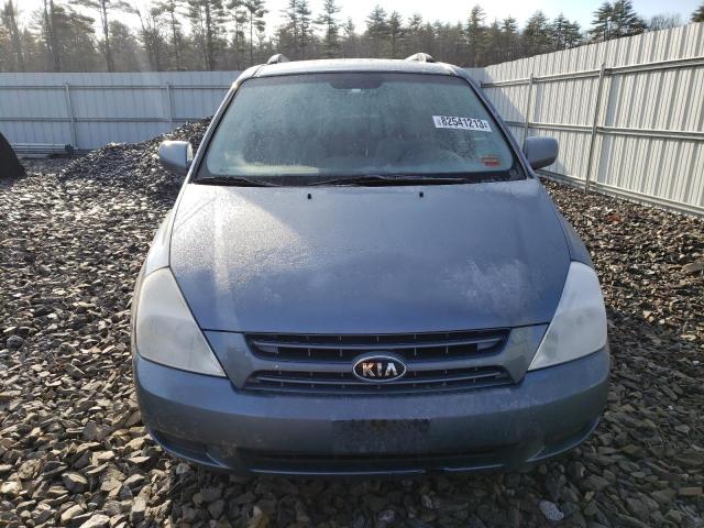 KNDMG4C30A6341505 - 2010 KIA SEDONA LX BLUE photo 5