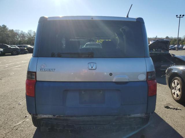 5J6YH17346L001302 - 2006 HONDA ELEMENT LX SILVER photo 6