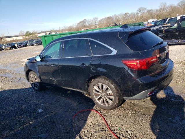 5FRYD4H40GB062689 - 2016 ACURA MDX TECHNOLOGY BLACK photo 2