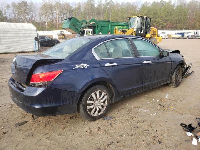 1HGCP2F36AA184895 - 2010 HONDA ACCORD LX BLUE photo 3