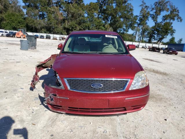 1FAHP23165G112465 - 2005 FORD FIVE HUNDR SE RED photo 5