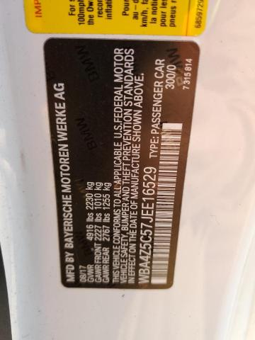 WBA4Z5C57JEE16529 - 2018 BMW 4 SERIES WHITE photo 13