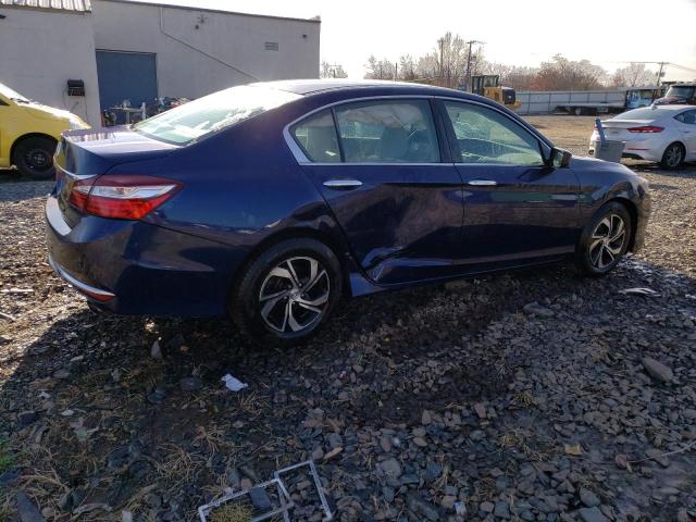 1HGCR2F35GA085147 - 2016 HONDA ACCORD LX BLUE photo 3