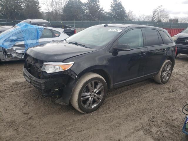 2FMDK3JC6CBA87956 - 2012 FORD EDGE SEL BLACK photo 1