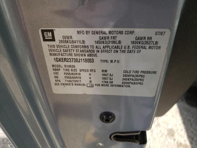 1GKER23738J118053 - 2008 GMC ACADIA SLT-1 灰色 照片 13