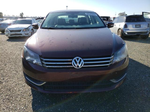 1VWBH7A32CC110244 - 2012 VOLKSWAGEN PASSAT SE BURGUNDY photo 5