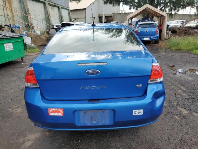 1FAHP3FN5AW143503 - 2010 FORD FOCUS SE BLUE photo 6