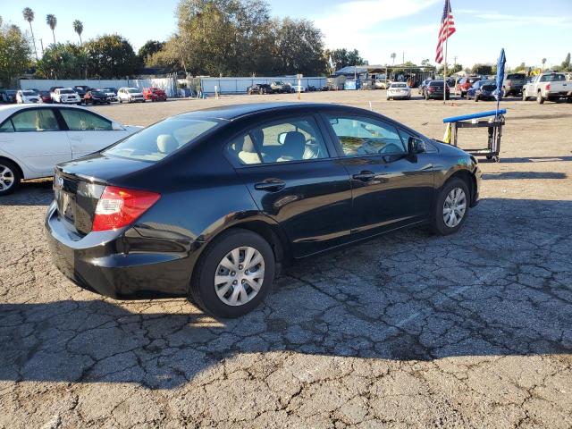 2HGFB2F5XCH571659 - 2012 HONDA CIVIC LX BLACK photo 3