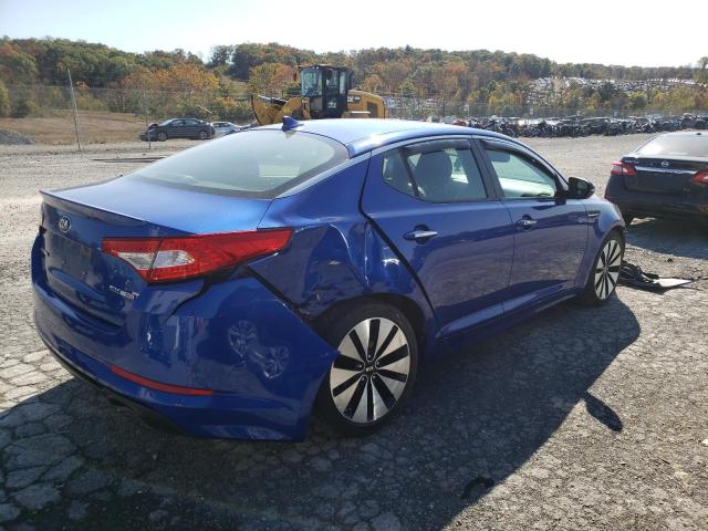 5XXGR4A68DG133527 - 2013 KIA OPTIMA SX BLUE photo 3