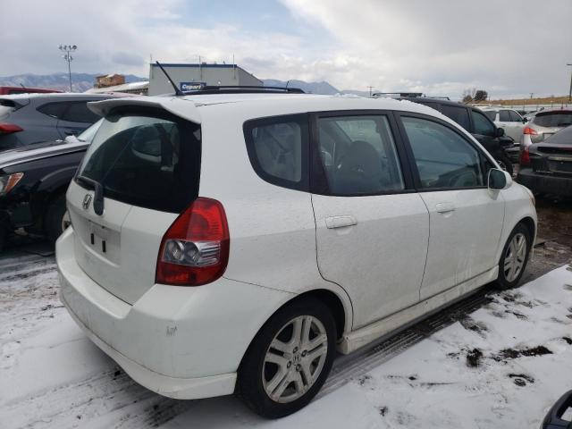 JHMGD38667S034230 - 2007 HONDA FIT S WHITE photo 3