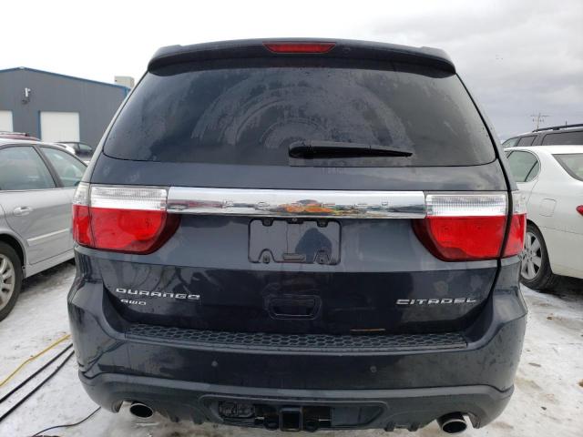 1C4SDJET8CC286043 - 2012 DODGE DURANGO CITADEL BLACK photo 6