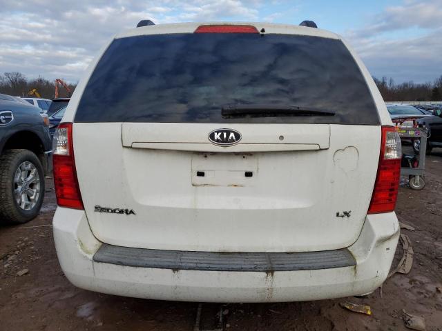 KNDMB233386221288 - 2008 KIA SEDONA EX WHITE photo 6