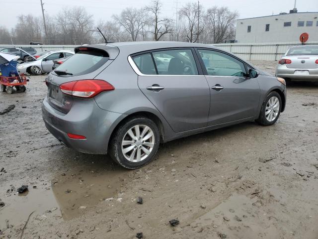 KNAFX5A89F5318585 - 2015 KIA FORTE EX GRAY photo 3